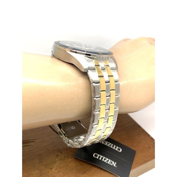 Citizen Men's Watch BI5054-53L Quartz Blue Dial 42mm Two Tone Stainless Steel - Picture 12 of 14